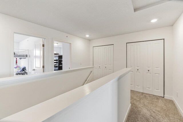 6432 Genevieve Trl S, Cottage Grove, MN 55016 - corridor with recessed lighting, baseboards, and light colored carpet