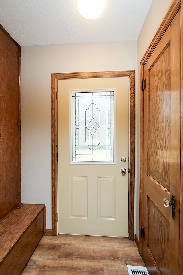 207 Astro Blvd W, Cosmos, MN 56228 - entryway with light wood finished floors and visible vents