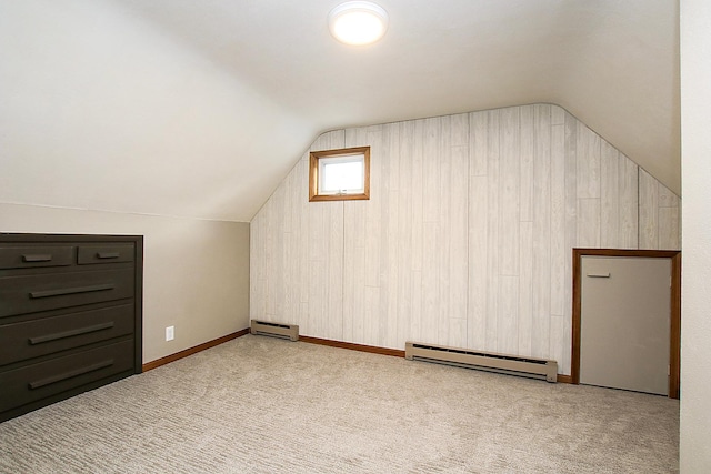 207 Astro Blvd W, Cosmos, MN 56228 - bonus room with baseboards, baseboard heating, carpet flooring, and vaulted ceiling
