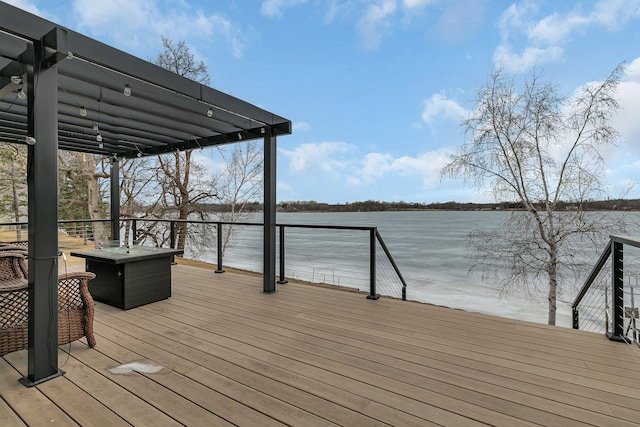 616 Lake Cowdry Rd NW, Alexandria, MN 56308 - dock with a deck with water view