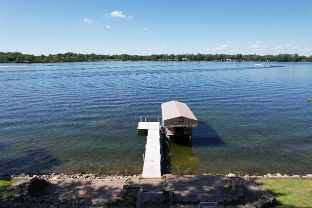 616 Lake Cowdry Rd NW, Alexandria, MN 56308 - dock area with a water view