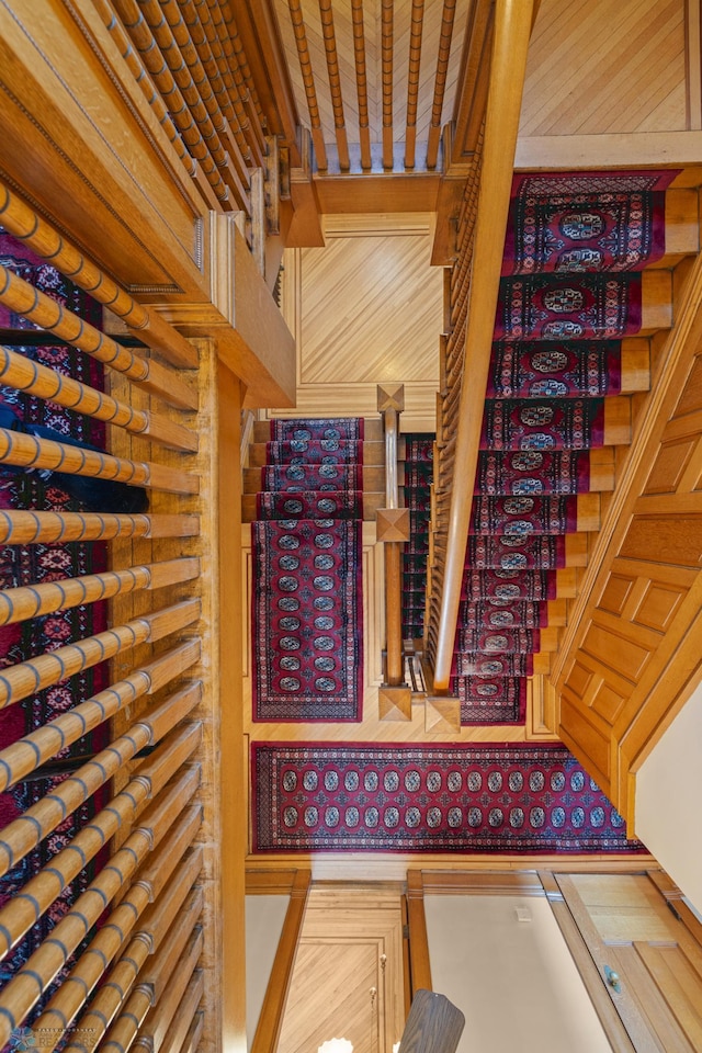 view of wine room
