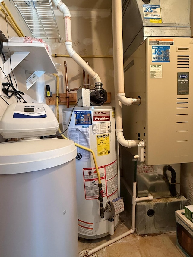 utilities with gas water heater