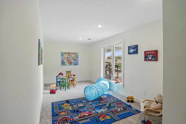 27901 Teale Ave, New Prague, MN 56071 - recreation room with carpet flooring, baseboards, and recessed lighting