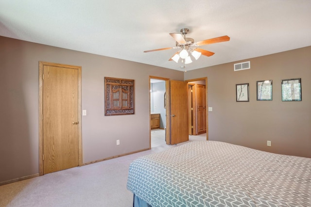 6875 148th Ln NW, Ramsey, MN 55303 - bedroom featuring light colored carpet, baseboards, and a ceiling fan