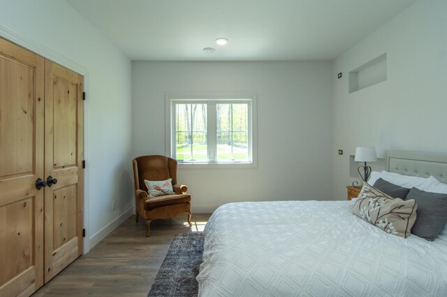38525 Northstar Dr, Cushing, MN 56443 - bedroom with baseboards and wood finished floors