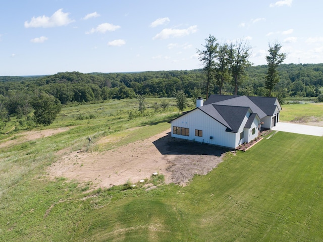 38525 Northstar Dr, Cushing, MN 56443 - bird's eye view featuring a forest view