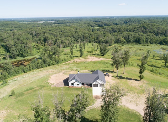 38525 Northstar Dr, Cushing, MN 56443 - aerial view featuring a rural view and a wooded view