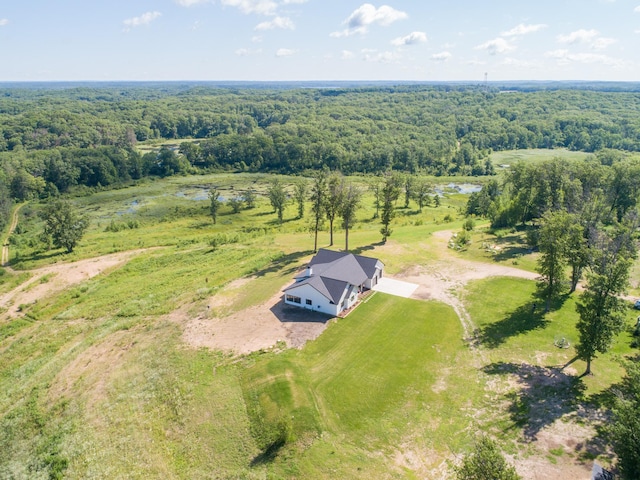 38525 Northstar Dr, Cushing, MN 56443 - bird's eye view with a wooded view