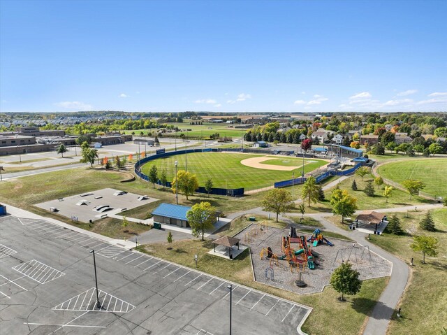 bird's eye view of a community park