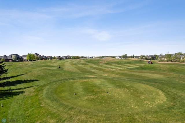 view of community with golf course view