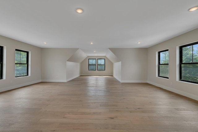 11694 Indian Beach Rd, Spicer, MN 56288 - additional living space featuring light wood-type flooring and recessed lighting