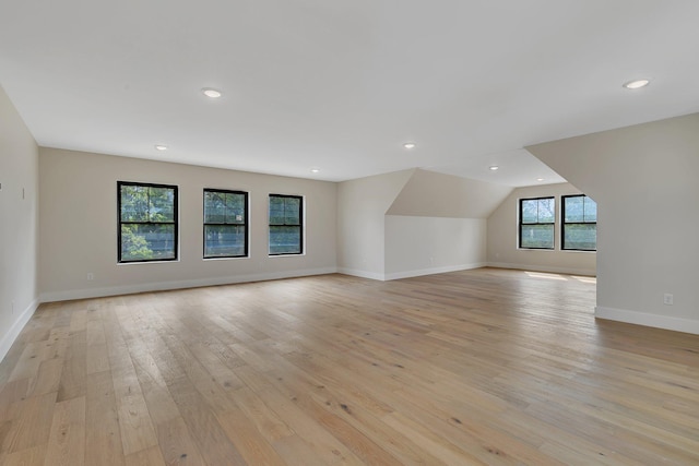 11694 Indian Beach Rd, Spicer, MN 56288 - bonus room with light wood-style floors, recessed lighting, and vaulted ceiling