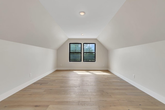 11694 Indian Beach Rd, Spicer, MN 56288 - additional living space featuring lofted ceiling and light wood finished floors