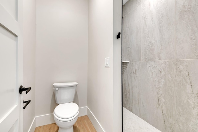 11694 Indian Beach Rd, Spicer, MN 56288 - bathroom with wood finished floors and a shower