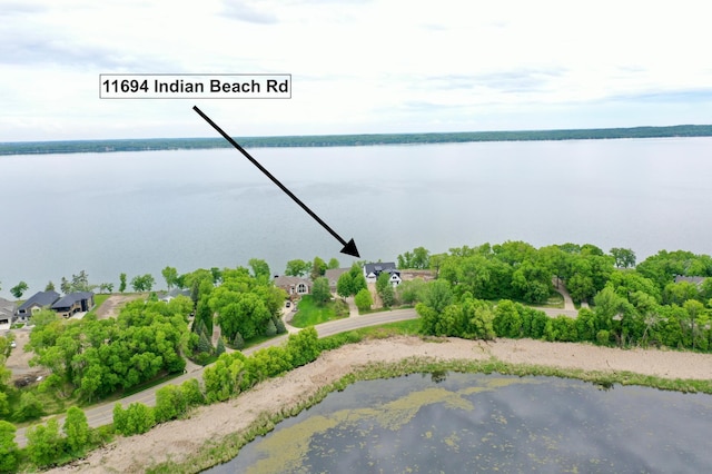 11694 Indian Beach Rd, Spicer, MN 56288 - aerial view of a large body of water