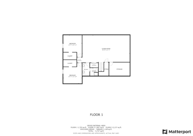 11694 Indian Beach Rd, Spicer, MN 56288 - view of room layout