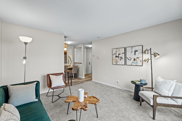 3729 Snelling Ave Unit 203, Minneapolis, MN 55406 - living area with baseboards and carpet floors