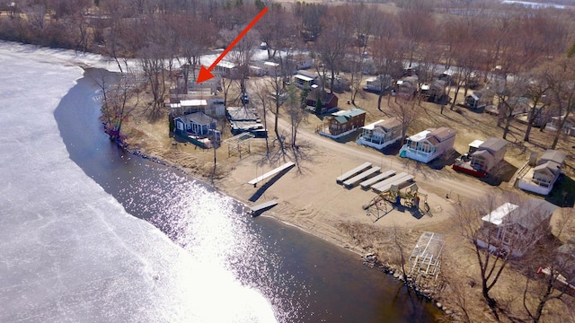 18096 Browns Lake Rd # 17, Richmond, MN 56368 - drone / aerial view with a water view
