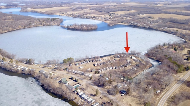 18096 Browns Lake Rd # 17, Richmond, MN 56368 - birds eye view of property featuring a water view