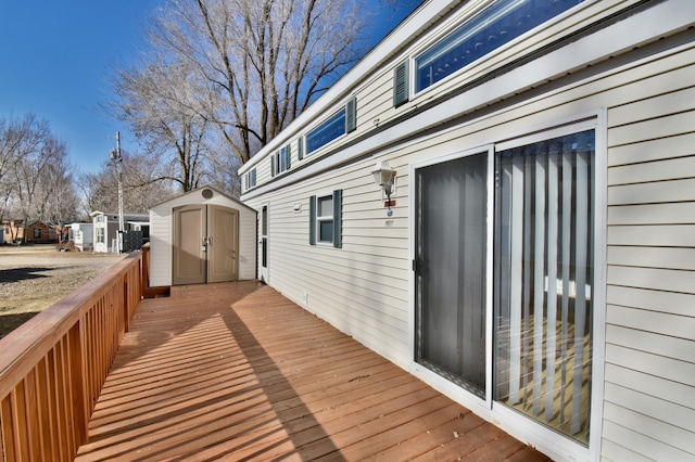 18096 Browns Lake Rd # 17, Richmond, MN 56368 - wooden deck with an outbuilding and a storage shed