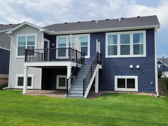 19479 102nd Pl, Corcoran, MN 55374 - back of property featuring stairway and a yard