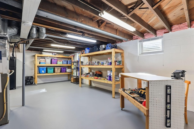view of storage room