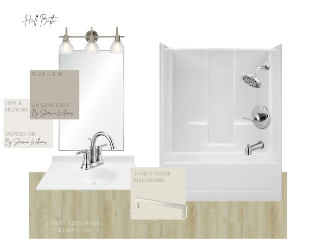 9147 62nd St S, Cottage Grove, MN 55016 - full bath with a sink and bathtub / shower combination