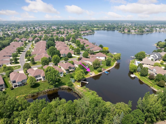 11871 Flanders Cir NE, Blaine, MN 55449 - aerial view of residential area with a large body of water
