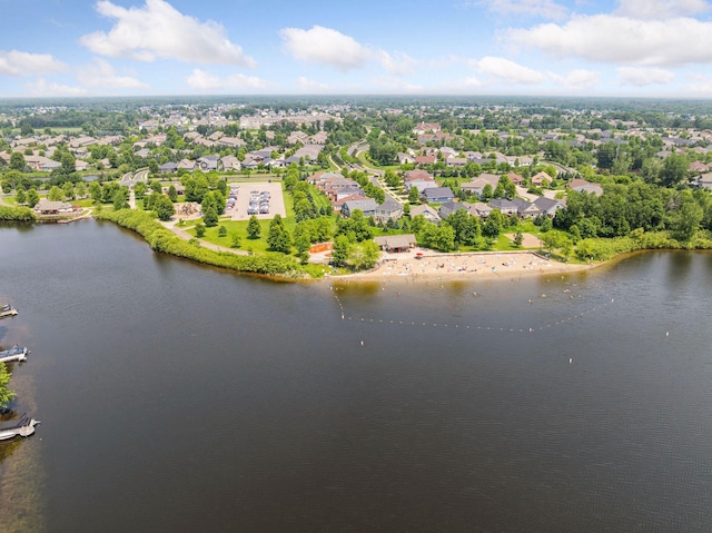 11871 Flanders Cir NE, Blaine, MN 55449 - aerial view of residential area with a nearby body of water