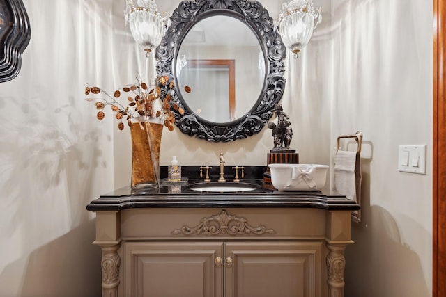 bathroom featuring vanity