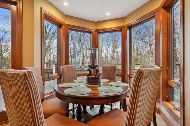 17620 Xanadu Ave, Jordan, MN 55352 - dining space featuring recessed lighting