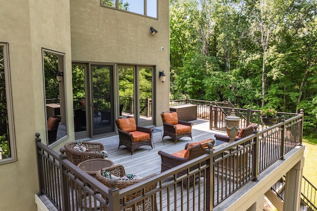 17620 Xanadu Ave, Jordan, MN 55352 - deck with outdoor dining space