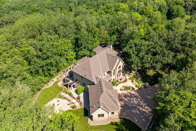 17620 Xanadu Ave, Jordan, MN 55352 - view from above of property with a forest