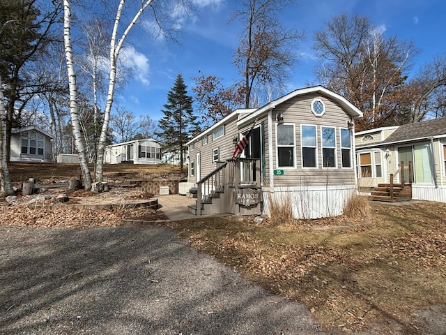 view of manufactured / mobile home