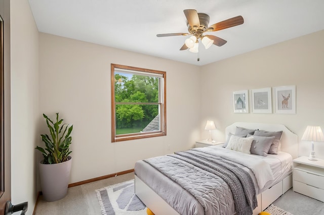 1159 Orwell Ave N, West Lakeland Twp, MN 55082 - bedroom featuring light colored carpet, baseboards, and ceiling fan