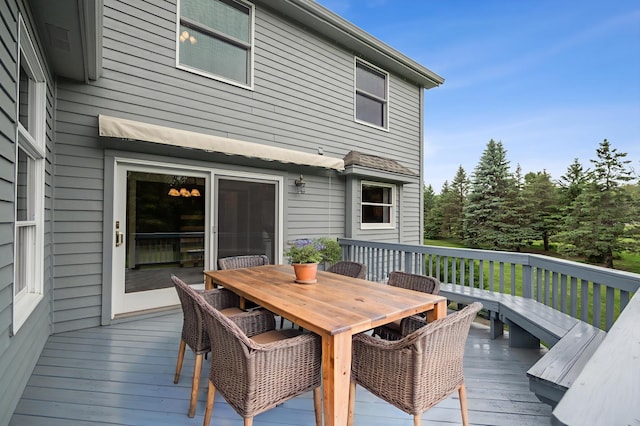 1159 Orwell Ave N, West Lakeland Twp, MN 55082 - deck featuring outdoor dining space