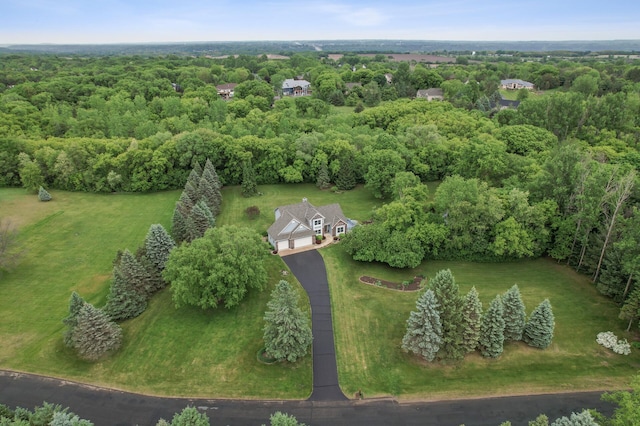 1159 Orwell Ave N, West Lakeland Twp, MN 55082 - aerial view of a heavily wooded area