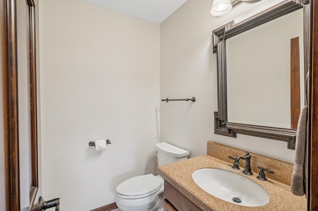 1159 Orwell Ave N, West Lakeland Twp, MN 55082 - half bathroom featuring toilet and vanity