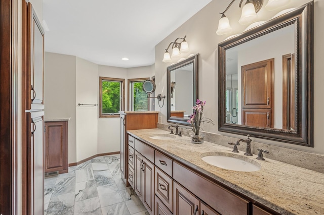 1159 Orwell Ave N, West Lakeland Twp, MN 55082 - full bath with double vanity and baseboards