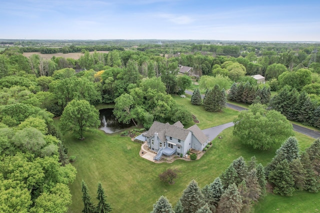 1159 Orwell Ave N, West Lakeland Twp, MN 55082 - aerial overview of property's location featuring a forest