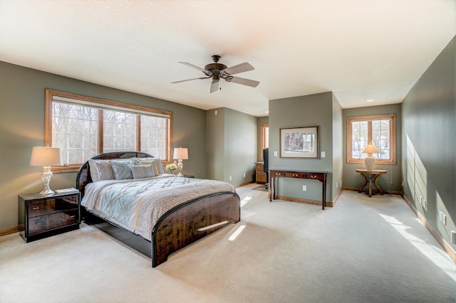 6507 Orchard Ridge Trl, Woodbury, MN 55129 - bedroom with light colored carpet and ceiling fan