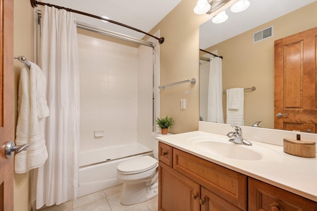 6507 Orchard Ridge Trl, Woodbury, MN 55129 - bathroom with vanity, tile patterned flooring, and shower / tub combo
