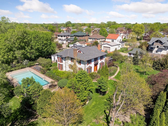 2924 Farwell Ave, Minneapolis, MN 55411 - aerial perspective of suburban area featuring a pool