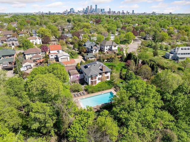 2924 Farwell Ave, Minneapolis, MN 55411 - aerial view of a pool and skyline