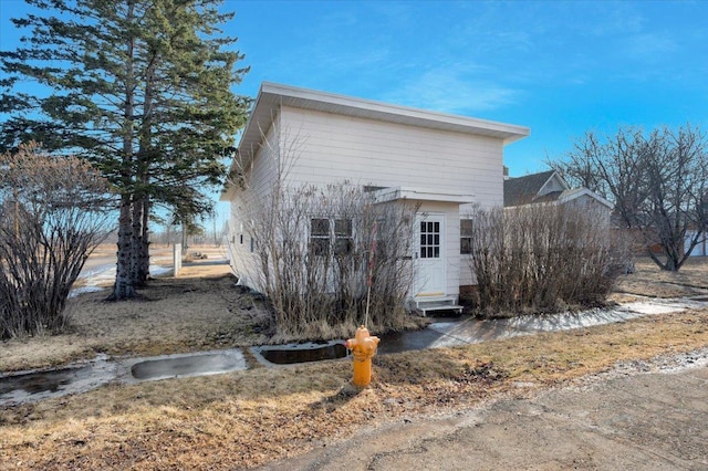 view of outbuilding with entry steps