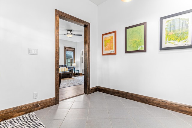 1597 James Ave, Saint Paul, MN 55105 - hall with tile patterned floors and baseboards
