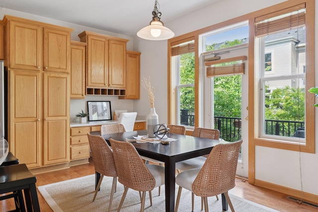 13 4th Ave N Unit 106, Minneapolis, MN 55401 - dining space featuring light wood-type flooring