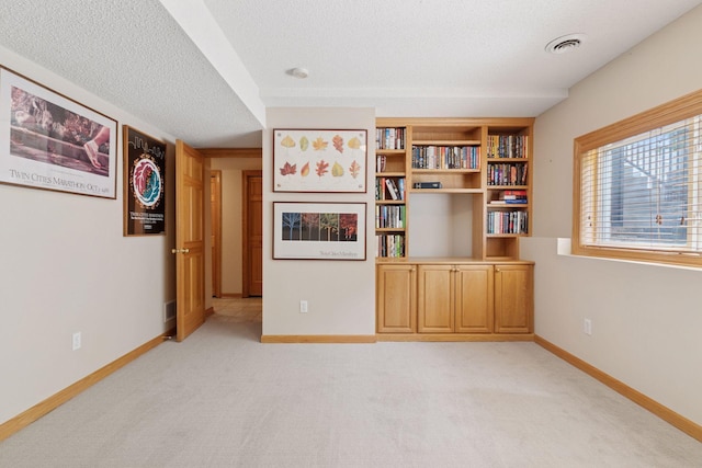 13 4th Ave N Unit 106, Minneapolis, MN 55401 - interior space featuring light colored carpet, a textured ceiling, and baseboards