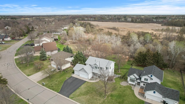 drone / aerial view featuring a residential view